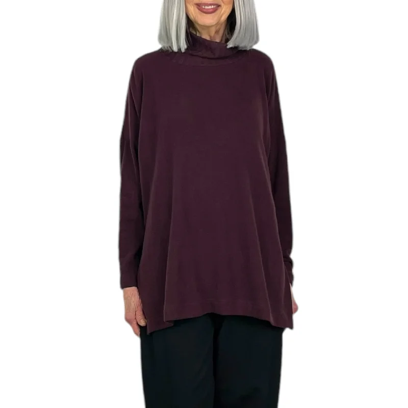 ZEPPOLA HI-NECK LONG TOP