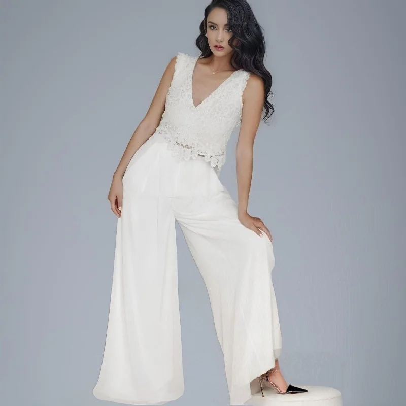 LEAH Two Piece Wedding Jumpsuit