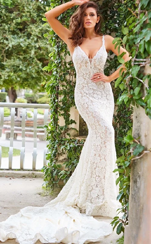 Jovani F03864 Ivory Lace Wedding Dress