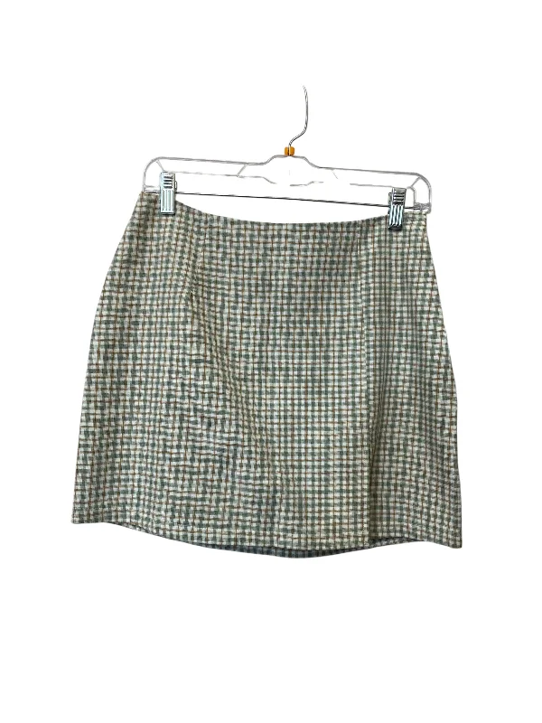 Skirt Mini & Short By Cotton Candy In Plaid Pattern, Size: M