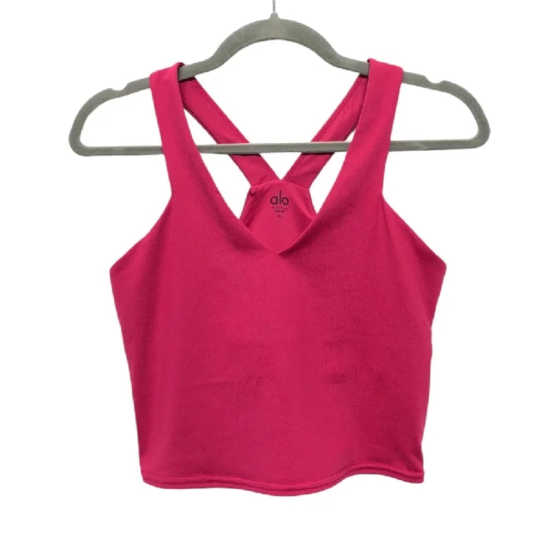 Athletic Bra By Alo In Pink, Size: M