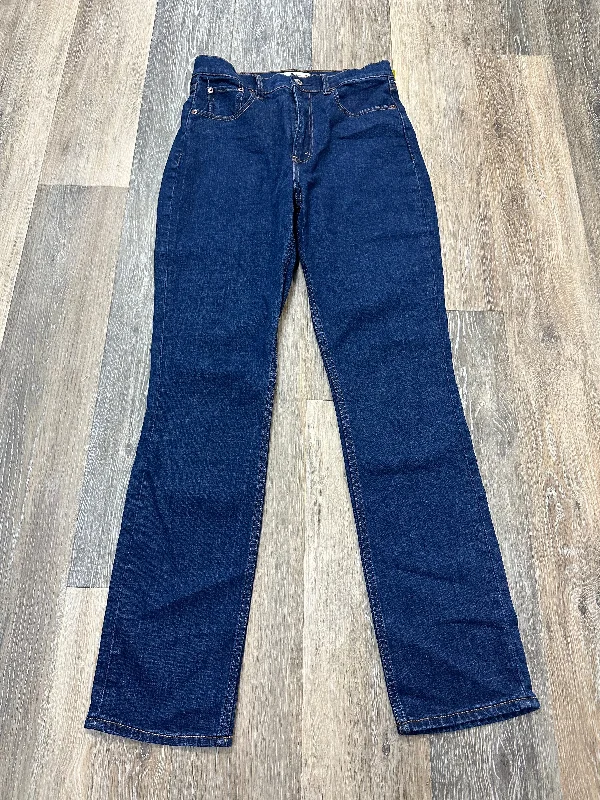 Jeans Boot Cut By Abercrombie And Fitch In Blue Denim, Size: 6