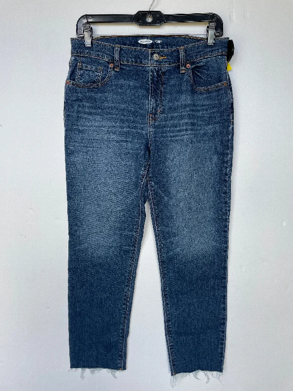 Jeans Boyfriend By Old Navy In Blue Denim, Size: 4