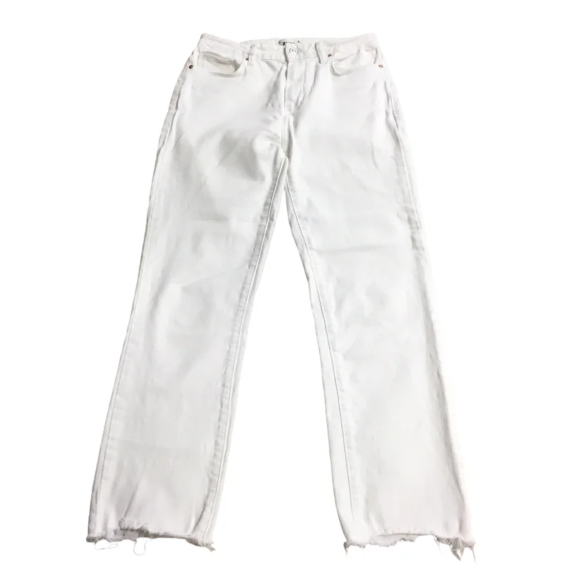 Jeans Skinny By Paige In White, Size: 6