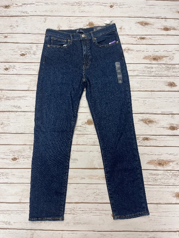 Jeans Straight By Gap In Blue Denim, Size: 10