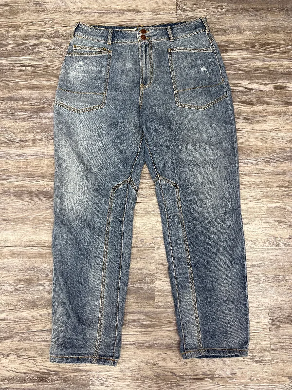 Jeans Straight By Pilcro In Blue Denim, Size: 12