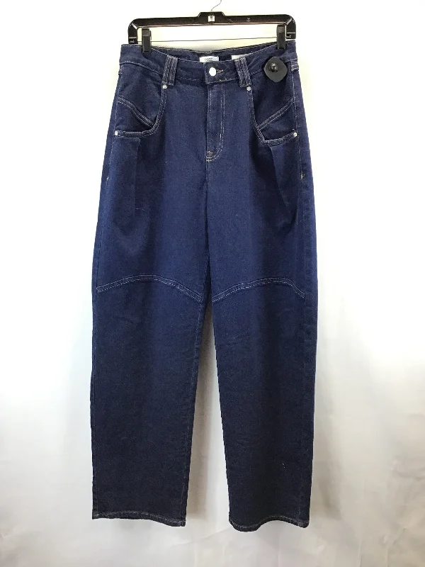 Jeans Wide Leg By Forever 21 In Blue, Size: 4