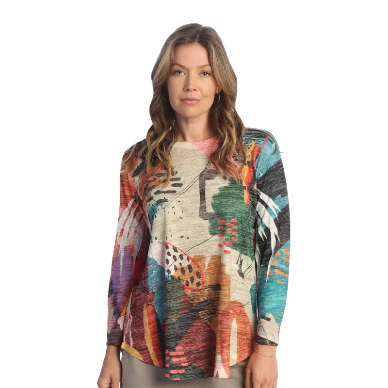 Jess & Jane "Montecito" Burnout Tunic Top - AJ2-1854