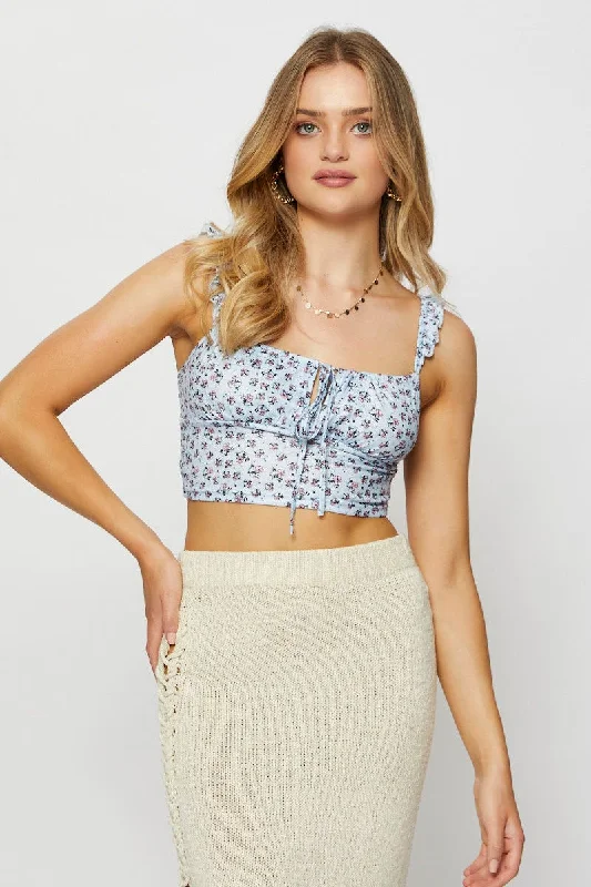 Print Crop Top