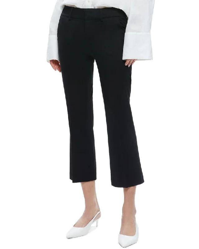 alice + olivia Janis Low- Rise Cropped Flare Pant