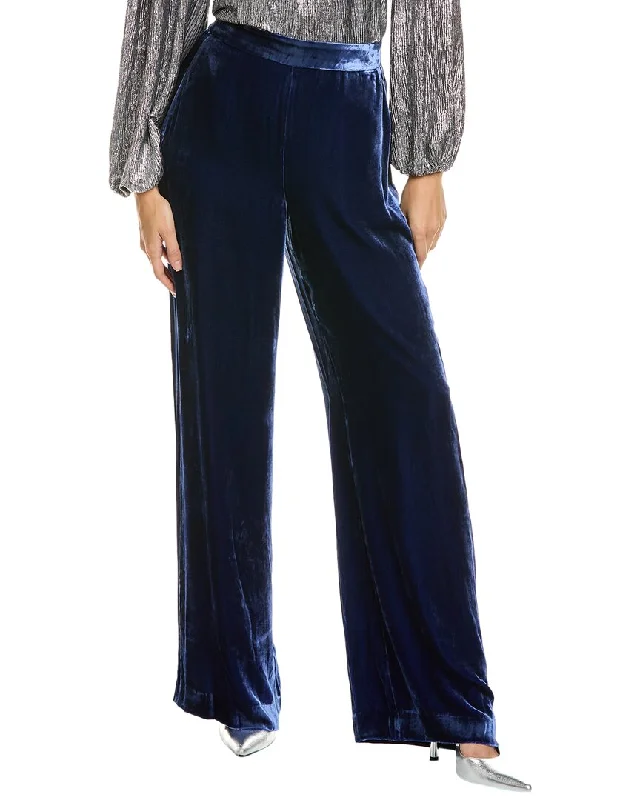 Kobi Halperin Marci Silk-Blend Velvet Pant