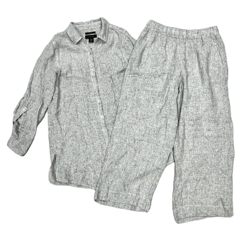 Pants Set 2pc By Tahari By Arthur Levine In Grey, Size: M