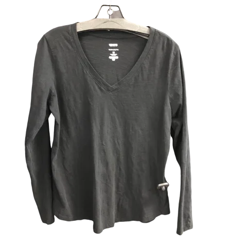 Top Long Sleeve By Sonoma In Black, Size: M