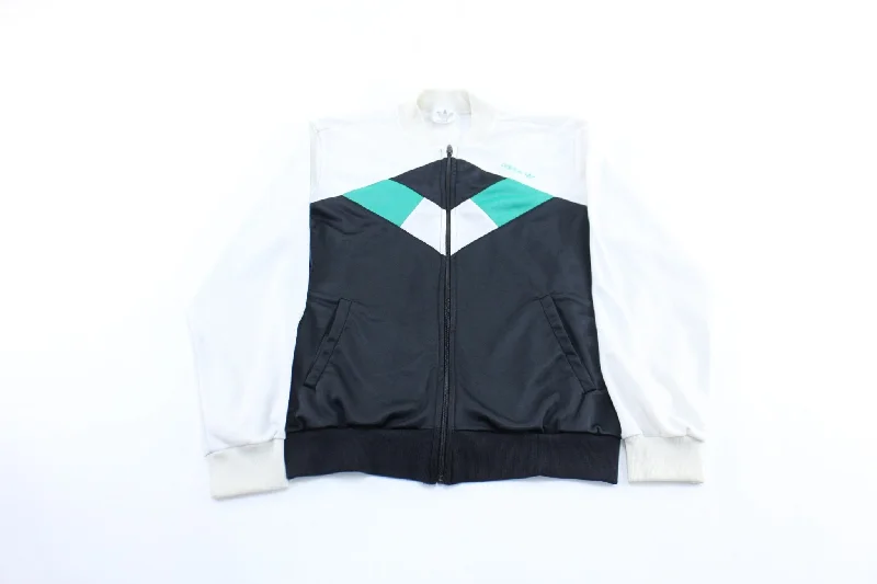 80's Adidas Logo Embroidered Zip Up Jacket