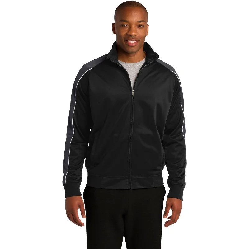 CLOSEOUT - Sport-Tek Piped Tricot Track Jacket