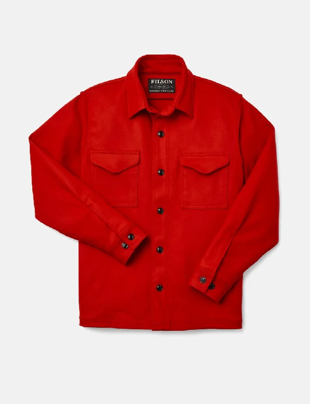 Filson Woollen Overshirt - Scarlet Red