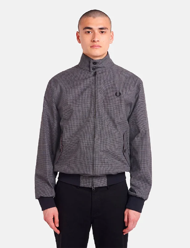 Fred Perry Jacquard Harrington - Black