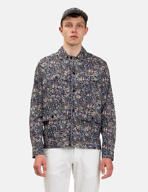 Norse Projects Mads Liberty Print Jacket - Ivy Green