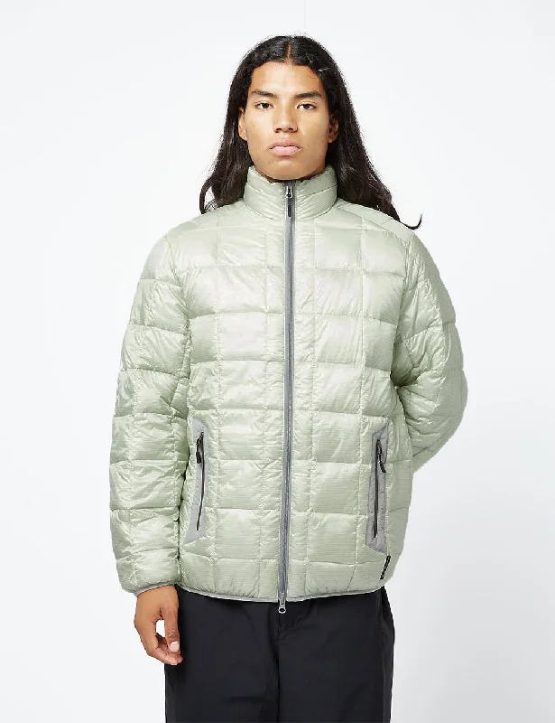 Purple Mountain Observatory Funnel Neck Padded Jacket - Lime Cream