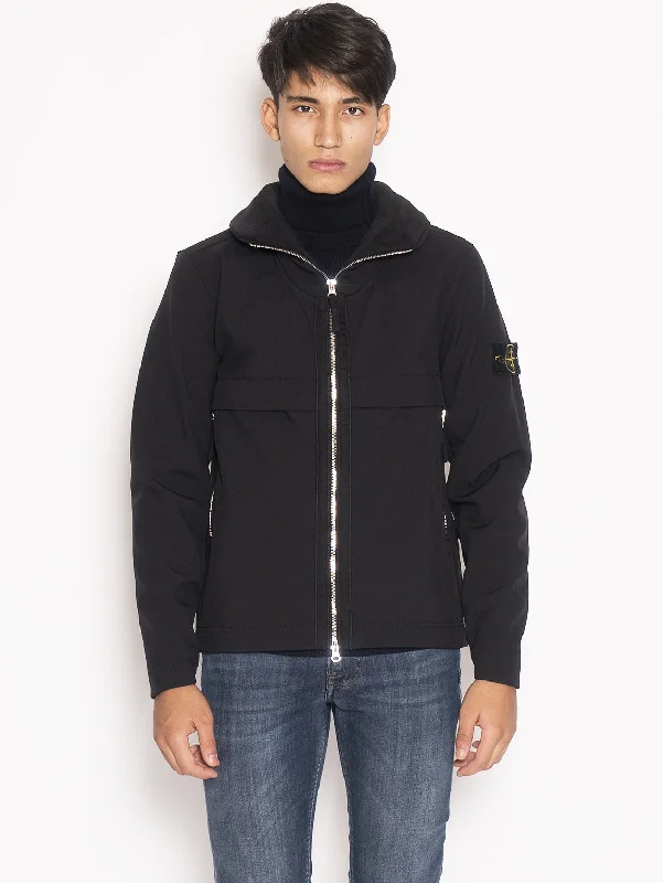 Pilot Jacket in Soft Shell-R Q0122  Nero