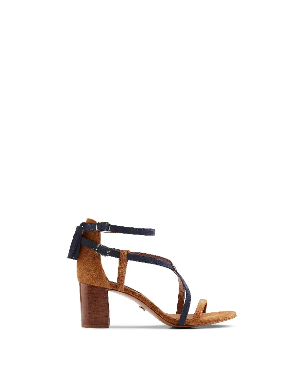 Heeled Brancaster - Tan & Navy