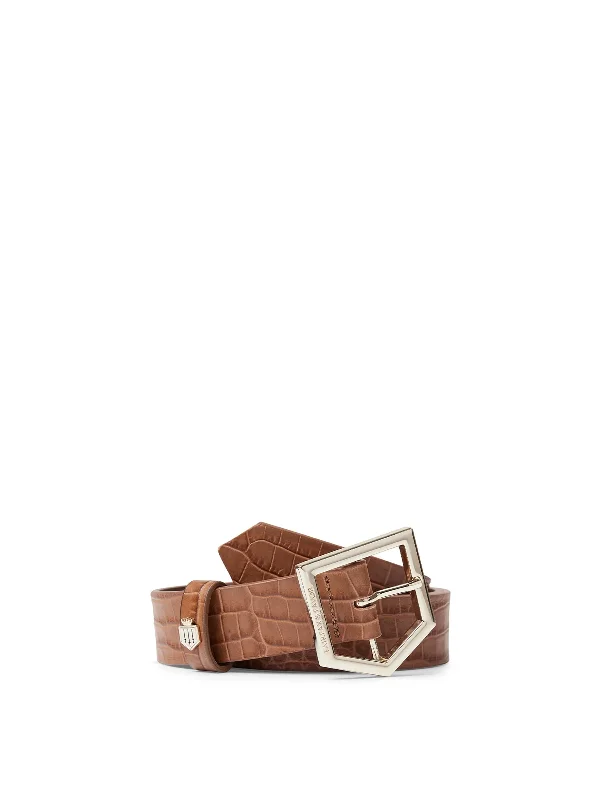 Sennowe Belt - Tan Croc