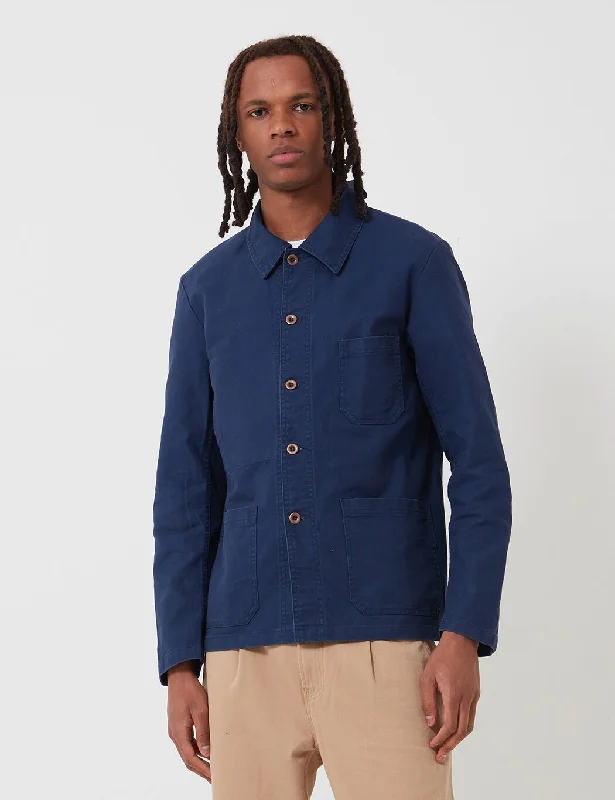 Vetra French Workwear Jacket Short (Cotton Drill) - Navy Blue