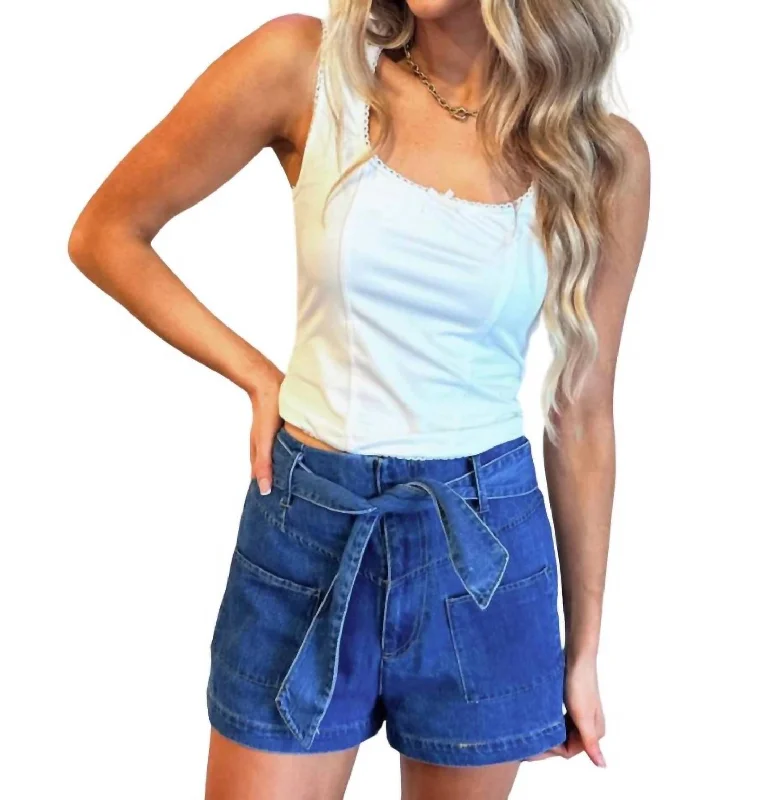 Camryn Shorts In Denim