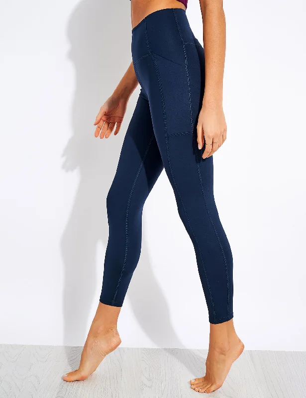 High Waisted 7/8 Pocket Legging - Midnight