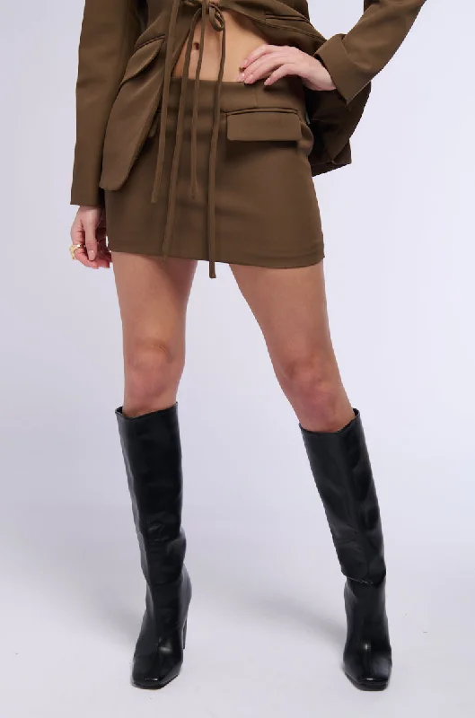 MOCHA LUV MICRO MINI SKIRT