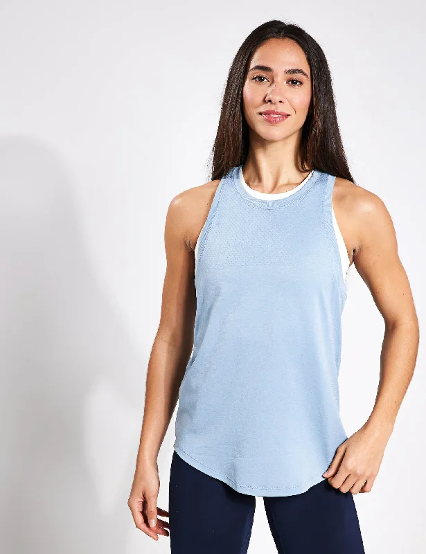 Dacey Longline Tank - Ashley Blue