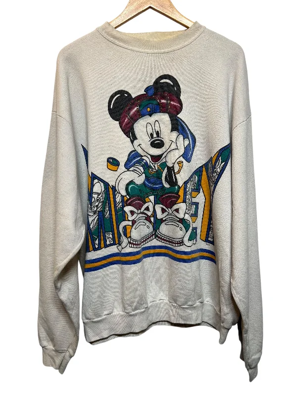 White Mickey Women's Sweatshirt (Size XL)