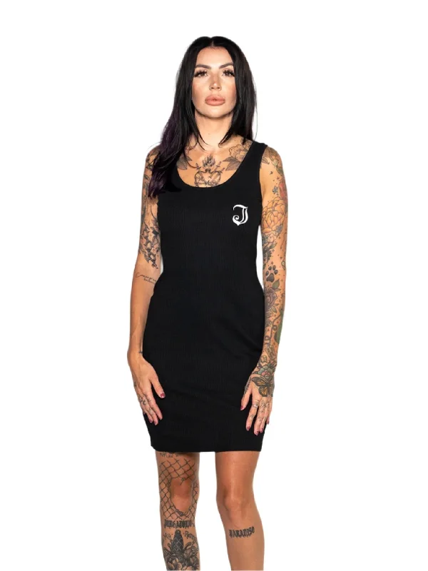 Women's Inked Dress-Black