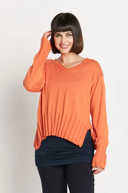 Planet Cropped V Sweater